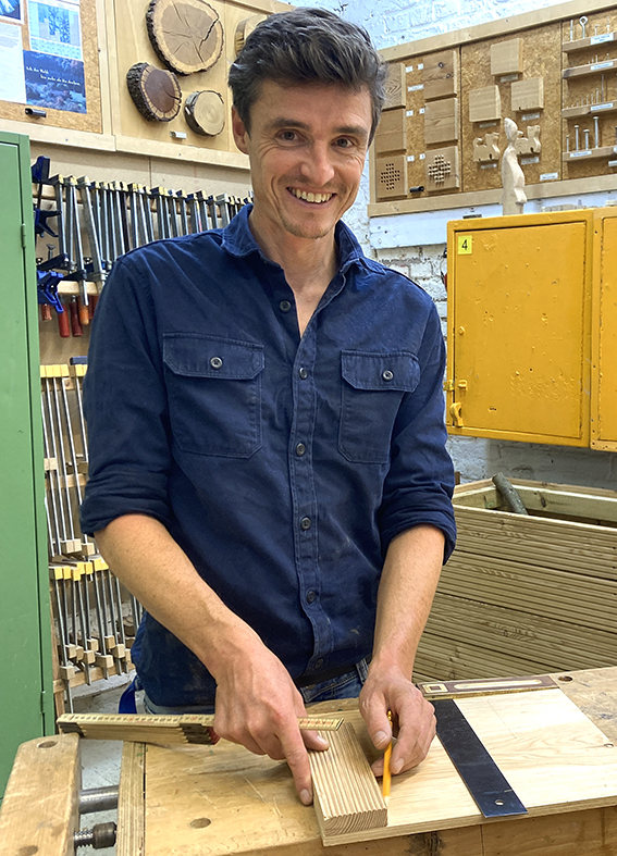 Ingo Haftka, Jugendwerkstatt Nippes, Werkanleiter Bauen & mehr Werkstatt